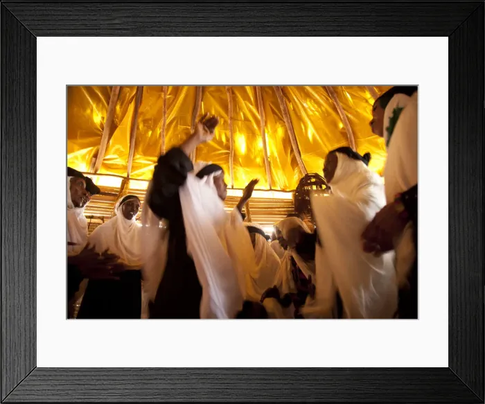 Framed Print : Merti, Northern Kenya. Turkana women dance to welcome their guests Framed Print : Merti, Northern Kenya. Turkana women dance to welcome their guests
