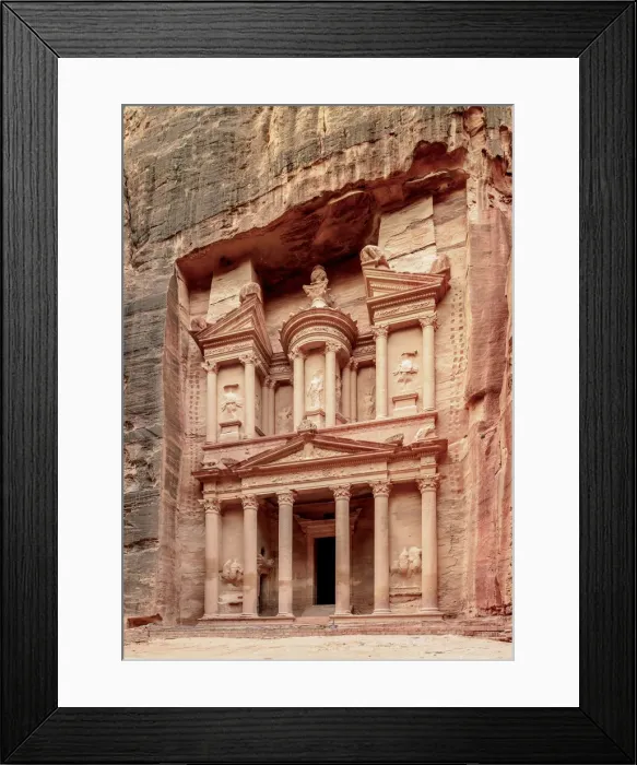 Framed Print : The Treasury, Al-Khazneh, Petra, Ma an Governorate, Jordan
