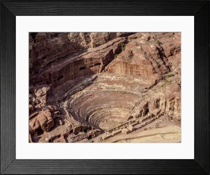 Framed Print : Nabatean Theatre, elevated view, Petra, Ma an Governorate, Jordan Framed Print : Nabatean Theatre, elevated view, Petra, Ma an Governorate, Jordan