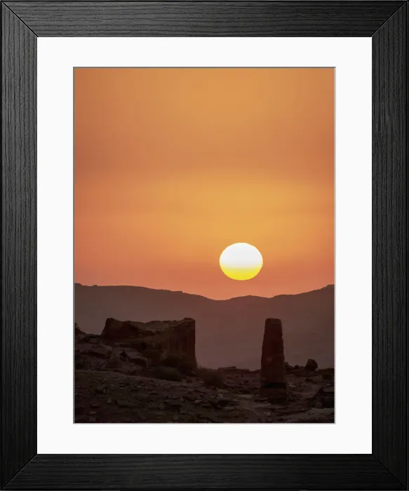 Framed Print : Obelisk at sunset, Petra, Ma an Governorate, Jordan Framed Print : Obelisk at sunset, Petra, Ma an Governorate, Jordan