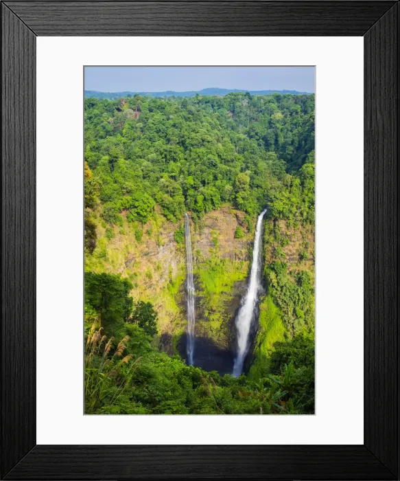 Framed Print : Tad Fan waterfalls, near Paksong, Bolaven Plateau, Champasak Province, Laos Framed Print : Tad Fan waterfalls, near Paksong, Bolaven Plateau, Champasak Province, Laos