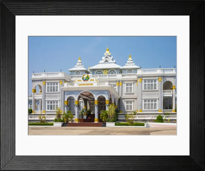 Framed Print : Presidential Palace, official residence of the President of Laos, Vientiane, Laos Framed Print : Presidential Palace, official residence of the President of Laos, Vientiane, Laos