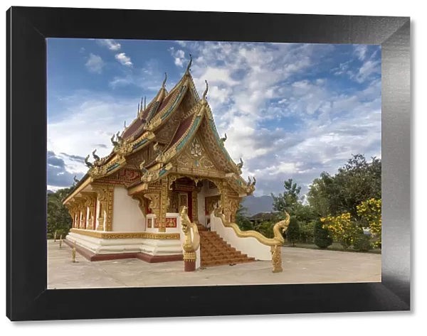A Laotian style temple, Champasak, Laos