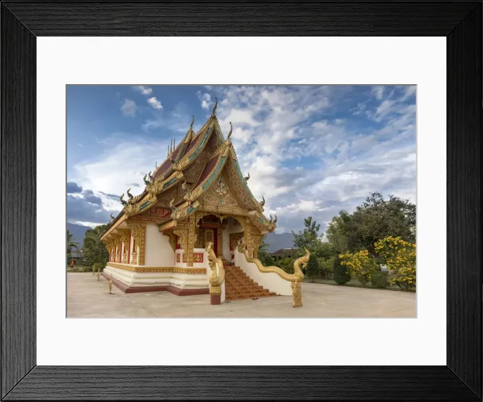 Framed Print : A Laotian style temple, Champasak, Laos Framed Print : A Laotian style temple, Champasak, Laos