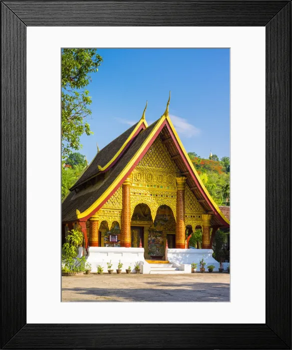 Framed Print : Wat Xieng Muang buddhist temple, Luang Prabang, Louangphabang Province, Laos Framed Print : Wat Xieng Muang buddhist temple, Luang Prabang, Louangphabang Province, Laos