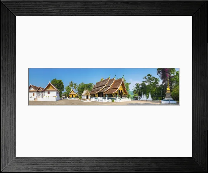 Framed Print : Wat Xieng Thong buddhist temple panorama, Luang Prabang, Louangphabang Province, Laos Framed Print : Wat Xieng Thong buddhist temple panorama, Luang Prabang, Louangphabang Province, Laos