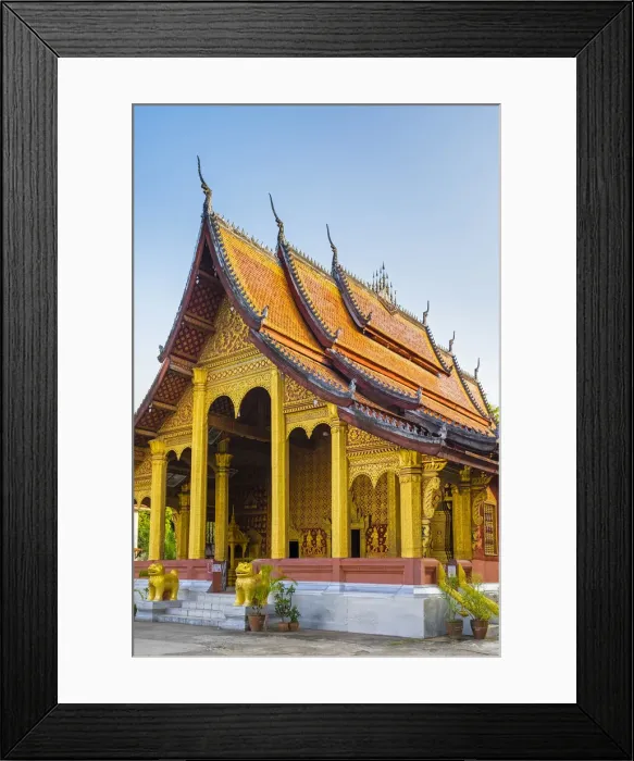 Framed Print : Wat Sene Souk Haram (Wat Sen) buddhist temple, Luang Prabang, Louangphabang Province Framed Print : Wat Sene Souk Haram (Wat Sen) buddhist temple, Luang Prabang, Louangphabang Province