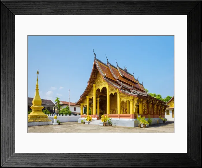 Framed Print : Wat Sene Souk Haram (Wat Sen) buddhist temple, Luang Prabang, Louangphabang Province Framed Print : Wat Sene Souk Haram (Wat Sen) buddhist temple, Luang Prabang, Louangphabang Province