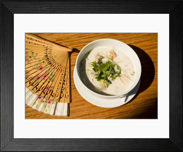 Framed Print : Soup in Restaurant overlooking Mekong River, Luang Prabang, Laos, Indochina, Asia Framed Print : Soup in Restaurant overlooking Mekong River, Luang Prabang, Laos, Indochina, Asia