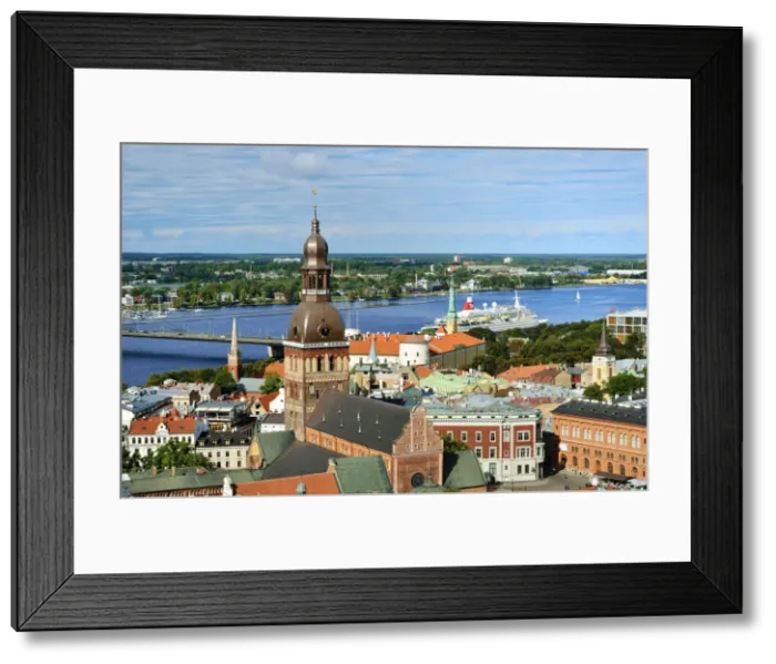 Framed Print : The Old Town, a Unesco World Heritage Site, and the Daugava river. Riga, Latvia Framed Print : The Old Town, a Unesco World Heritage Site, and the Daugava river. Riga, Latvia