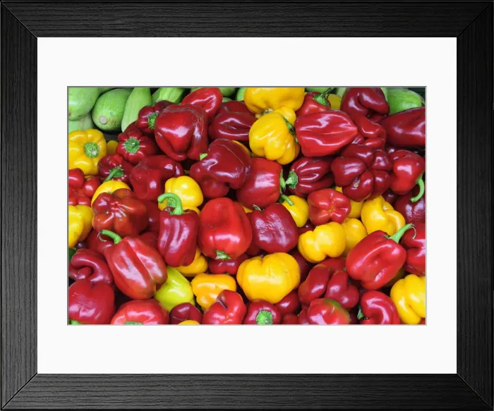 Framed Print : Bell peppers. Central market (Centraltirgus). Riga, Latvia Framed Print : Bell peppers. Central market (Centraltirgus). Riga, Latvia