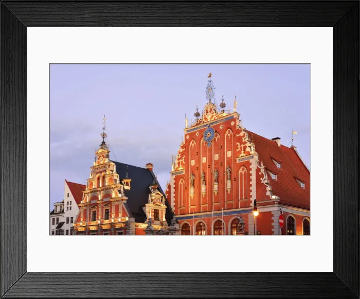Framed Print : House of the Brotherhood of the Blackheads dating back to 1334, a Unesco World Heritage Framed Print : House of the Brotherhood of the Blackheads dating back to 1334, a Unesco World Heritage