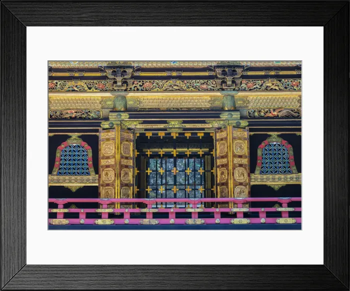 Framed Print : Close-up detail of Taiyuin-byo Temple, Nikko, Tochigi Prefecture, Japan Framed Print : Close-up detail of Taiyuin-byo Temple, Nikko, Tochigi Prefecture, Japan