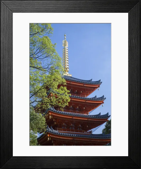 Framed Print : Pagoda at Tocho-ji Temple, Fukuoka, Kyushu, Japan Framed Print : Pagoda at Tocho-ji Temple, Fukuoka, Kyushu, Japan