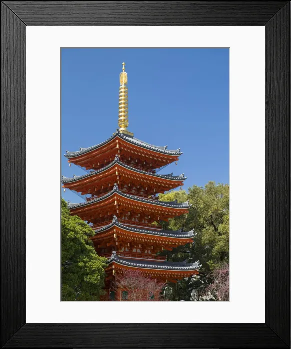 Framed Print : Pagoda at Tocho-ji Temple, Fukuoka, Kyushu, Japan Framed Print : Pagoda at Tocho-ji Temple, Fukuoka, Kyushu, Japan
