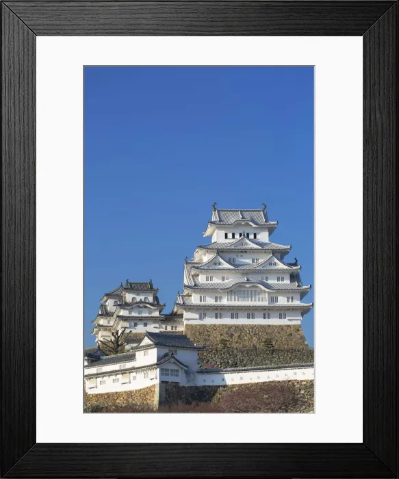 Framed Print : Himeji Castle (UNESCO World Heritage site), Himeji, Kansai, Honshu, Japan