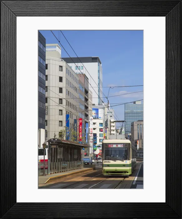 Framed Print : Tram, Hiroshima, Hiroshima Prefecture, Japan Framed Print : Tram, Hiroshima, Hiroshima Prefecture, Japan