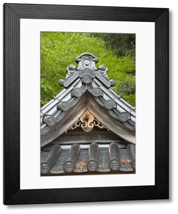 Framed Print : Roof detail of Onagatenmangu Temple, Hiroshima, Hiroshima Prefecture, Japan Framed Print : Roof detail of Onagatenmangu Temple, Hiroshima, Hiroshima Prefecture, Japan