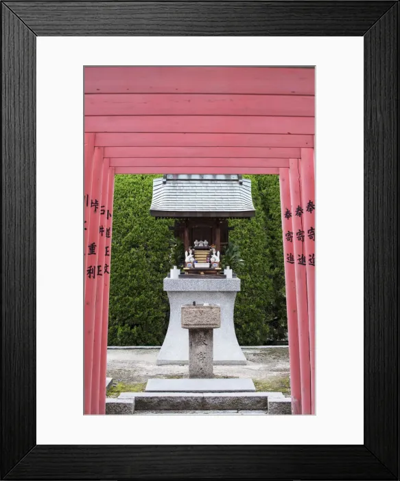 Framed Print : Tori gates and shrine at Shokoji Temple, Hiroshima, Hiroshima Prefecture, Japan Framed Print : Tori gates and shrine at Shokoji Temple, Hiroshima, Hiroshima Prefecture, Japan