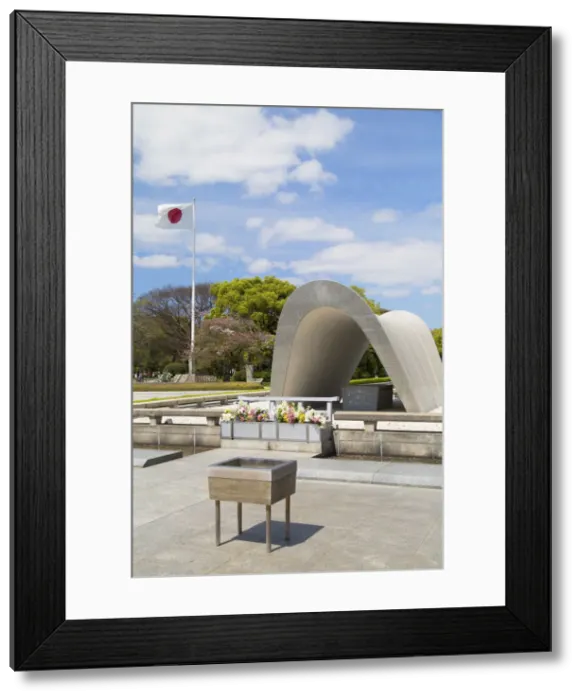 Framed Print : Cenotaph in Peace Memorial Park, Hiroshima, Hiroshima Prefecture, Japan Framed Print : Cenotaph in Peace Memorial Park, Hiroshima, Hiroshima Prefecture, Japan