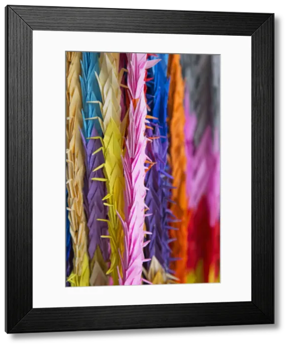 Framed Print : Paper cranes at Childrens Peace Monument in Peace Memorial Park, Hiroshima, Hiroshima Framed Print : Paper cranes at Childrens Peace Monument in Peace Memorial Park, Hiroshima, Hiroshima