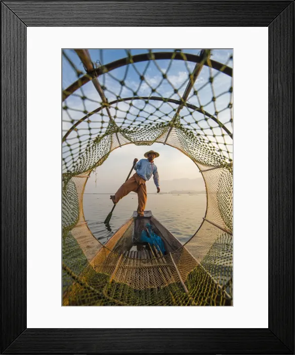 Framed Print : Inle lake, Nyaungshwe township, Taunggyi district, Myanmar (Burma)