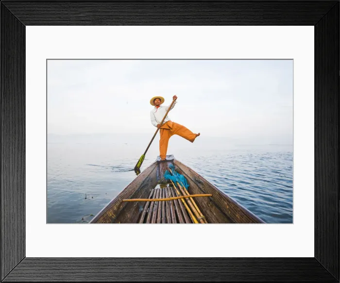 Framed Print : Inle lake, Nyaungshwe township, Taunggyi district, Myanmar (Burma). Local fisherman Framed Print : Inle lake, Nyaungshwe township, Taunggyi district, Myanmar (Burma). Local fisherman