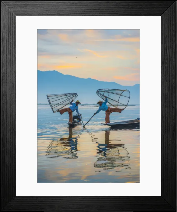 Framed Print : Inle lake, Nyaungshwe township, Taunggyi district, Myanmar (Burma)
