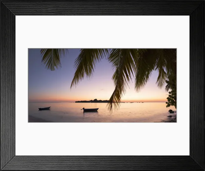 Framed Print : View of Kuramathi Island at sunset, Rasdhoo Island, Northern Ari Atoll, Maldives Framed Print : View of Kuramathi Island at sunset, Rasdhoo Island, Northern Ari Atoll, Maldives