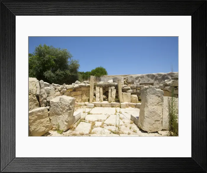 Framed Print : Tarxien Temple, Malta