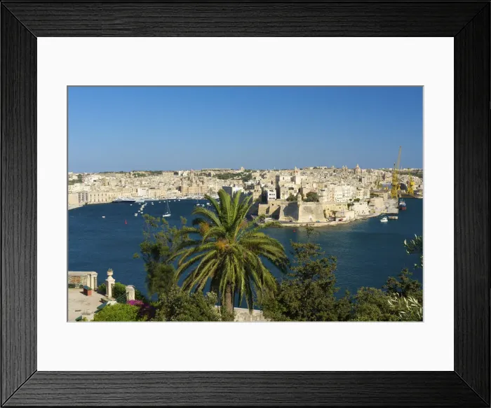 Framed Print : View from Valletta to Vittoriosa, Malta Framed Print : View from Valletta to Vittoriosa, Malta