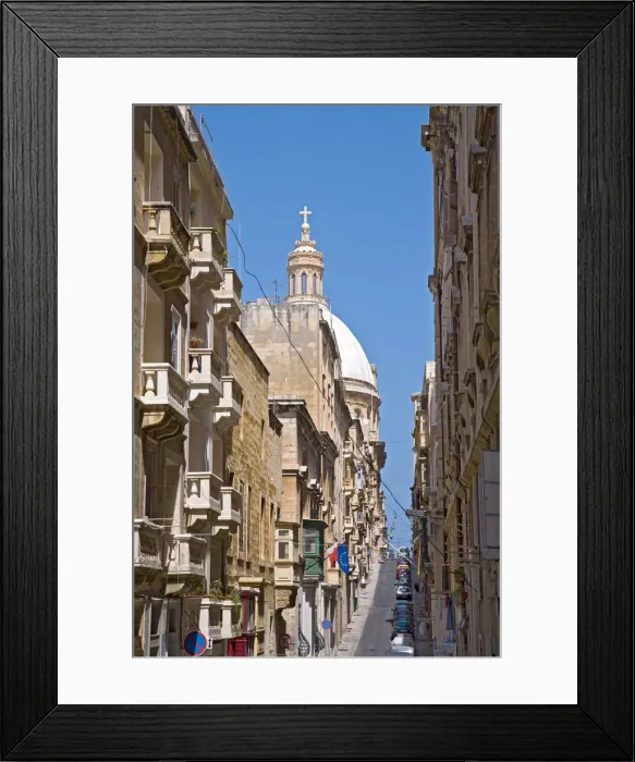 Framed Print : Old town, Valletta, Malta Framed Print : Old town, Valletta, Malta