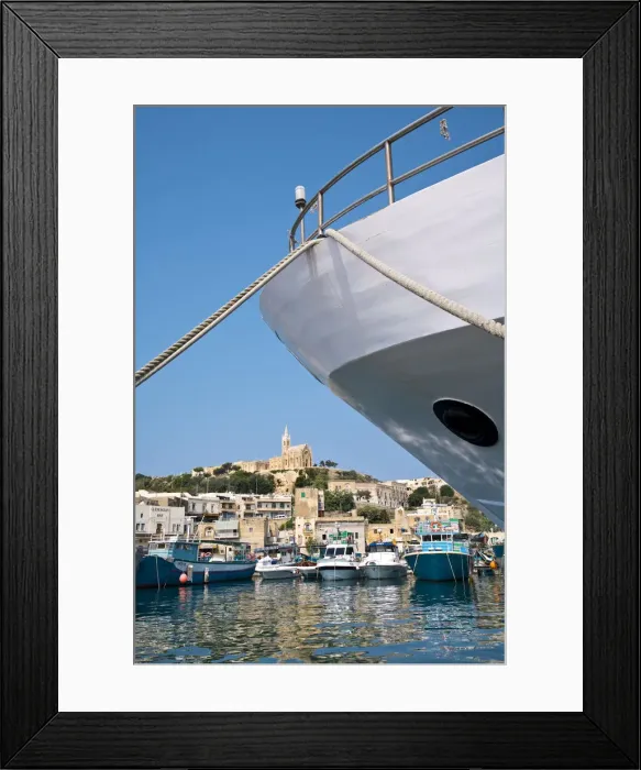 Framed Print : Harbour, Mgarr, Gozo, Malta Framed Print : Harbour, Mgarr, Gozo, Malta