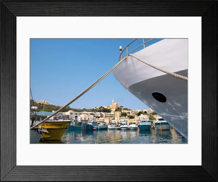 Framed Print : Harbour, Mgarr, Gozo, Malta Framed Print : Harbour, Mgarr, Gozo, Malta