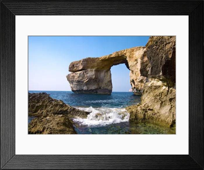 Framed Print : Azure Window, Gozo, Malta Framed Print : Azure Window, Gozo, Malta