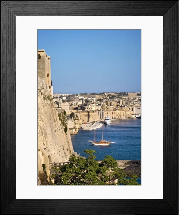 Framed Print : Valletta and the Three Cities, Malta Framed Print : Valletta and the Three Cities, Malta