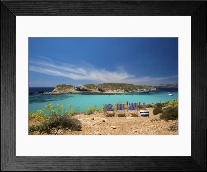Framed Print : Blue Lagoon, Comino Island, Malta Framed Print : Blue Lagoon, Comino Island, Malta