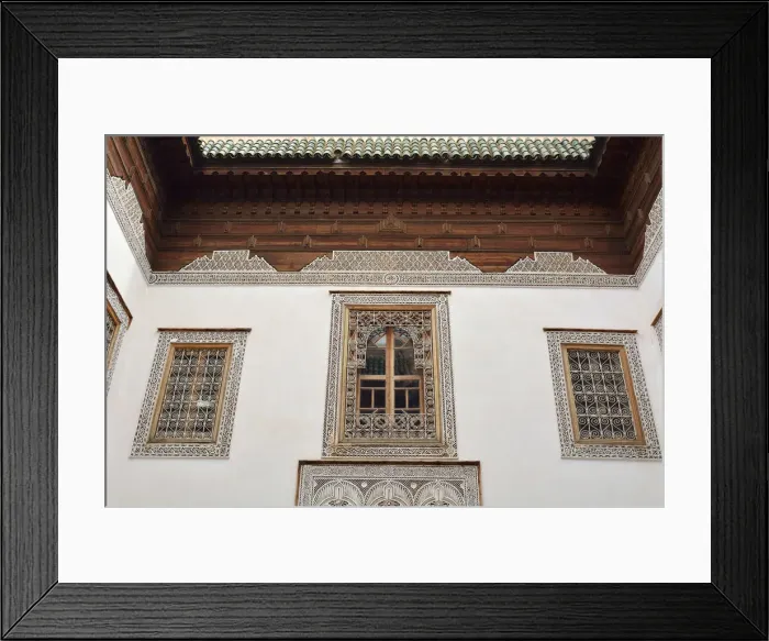 Framed Print : Maison Tiskiwin, or Tiskiwin Museum, is housed in a beautifully restored riad in Framed Print : Maison Tiskiwin, or Tiskiwin Museum, is housed in a beautifully restored riad in