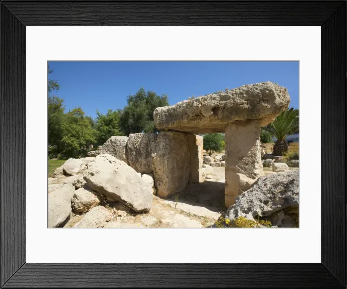 Framed Print : Megalith, Dolmen, St. Paula's Bay, Malta Framed Print : Megalith, Dolmen, St. Paula's Bay, Malta