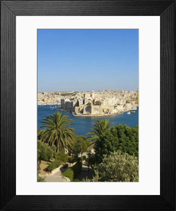Framed Print : View from Valletta to Vittoriosa, Malta Framed Print : View from Valletta to Vittoriosa, Malta