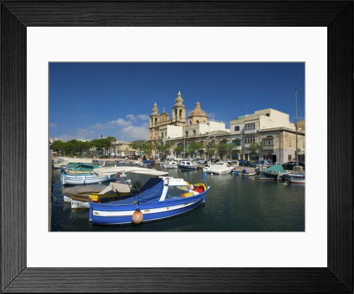 Framed Print : Msida Creek in Valletta, Malta Framed Print : Msida Creek in Valletta, Malta