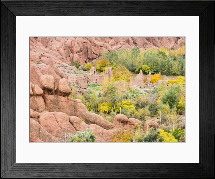 Framed Print : Remains of the Berber kasbah on the Route des Kasbahs, Ouarzazate Province, Morocco Framed Print : Remains of the Berber kasbah on the Route des Kasbahs, Ouarzazate Province, Morocco