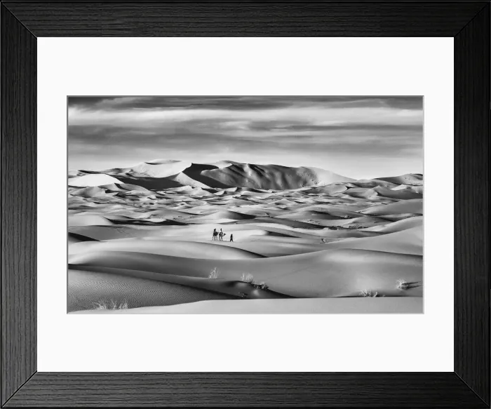 Framed Print : Sand dunes of Erg Chebbi, Sahara, Morocco Framed Print : Sand dunes of Erg Chebbi, Sahara, Morocco
