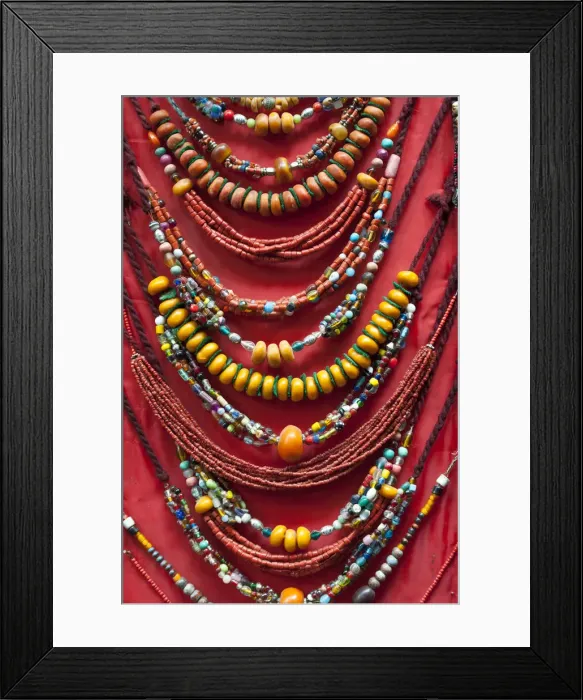 Framed Print : Suk, Fes, Morocco. Jewelry on sale Framed Print : Suk, Fes, Morocco. Jewelry on sale
