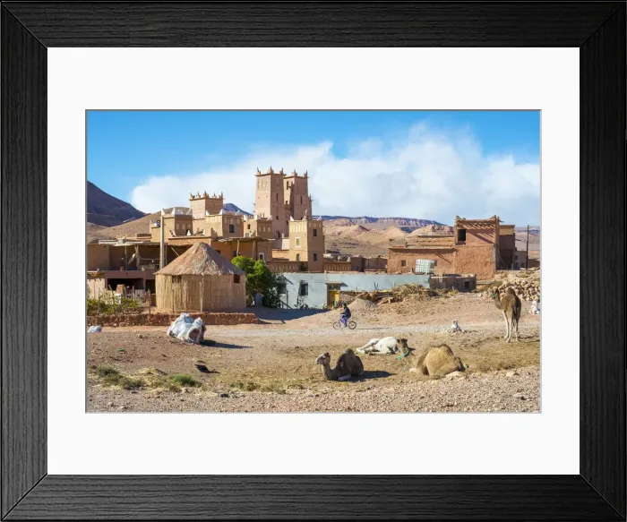 Framed Print : Morocco, Souss-Massa (Sous-Massa-Draa), Ouarzazate Province