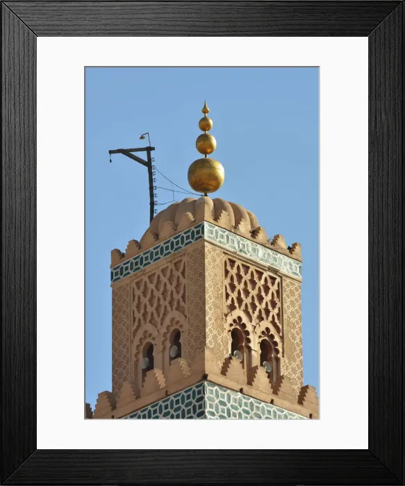 Framed Print : The Koutoubia minaret, 77 metres (253 ft) in height