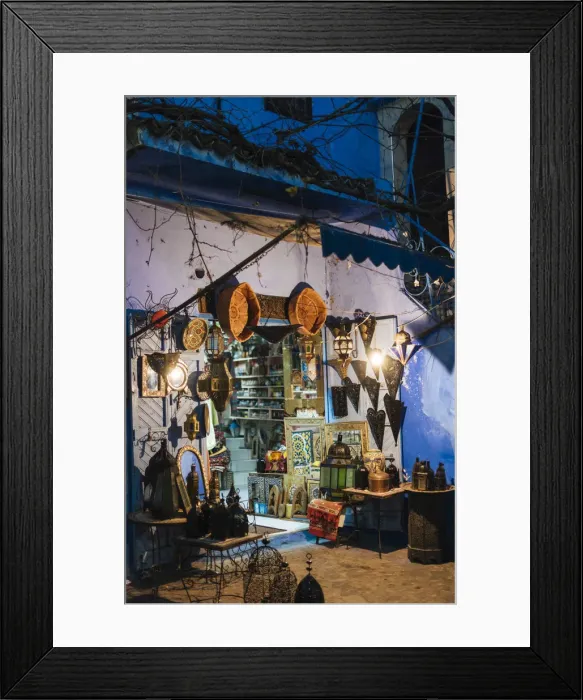Framed Print : Chefchaouen, Morocco, North Africa