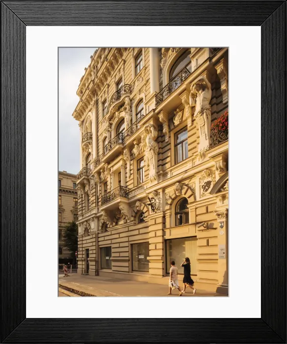 Framed Print : Art Noveau architecture in Central Riga, Latvia, Baltic States, Europe Framed Print : Art Noveau architecture in Central Riga, Latvia, Baltic States, Europe