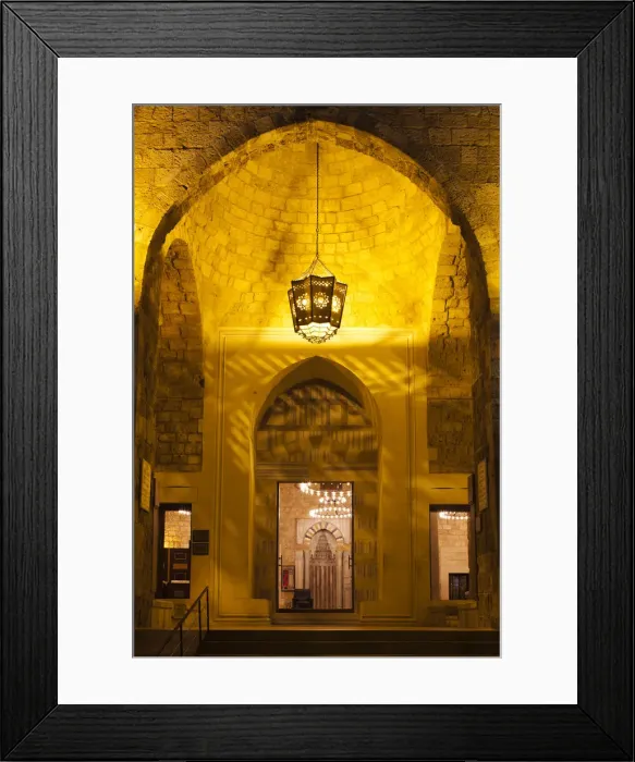 Framed Print : Lebanon, Beirut. The entrance to the Mansour Assaf Mosque Framed Print : Lebanon, Beirut. The entrance to the Mansour Assaf Mosque