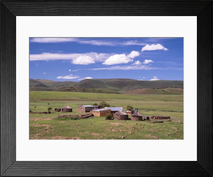 Framed Print : Africa, Southern Africa, Maseru District, Lesotho, Semonkong, landscape Framed Print : Africa, Southern Africa, Maseru District, Lesotho, Semonkong, landscape